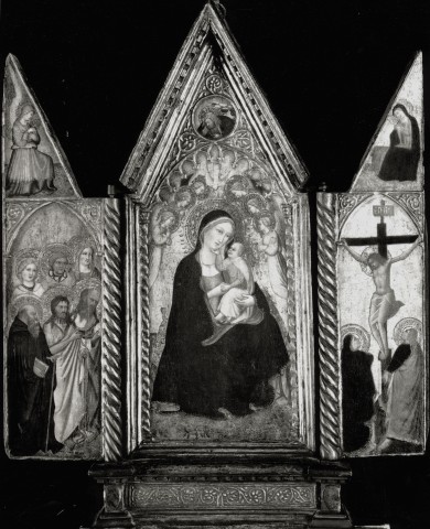 A. C. Cooper — Gaddi Agnolo - cerchia - sec. XIV - Madonna con Bambino e angeli; Santi; Crocifissione di Cristo; Dio Padre; Angelo annunciante; Maria Vergine annunciata — insieme
